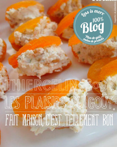 Abricots secs farcis au chèvre fait maison, c'est tellement bon