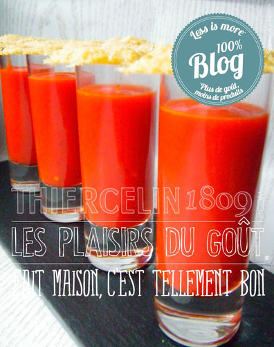 Crème de piquillos et tuiles au parmesan fait maison