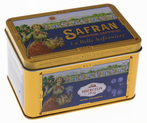 BOITE SAFRAN METAL COLLECTOR = Collection La Belle Safranière® = Thiercelin