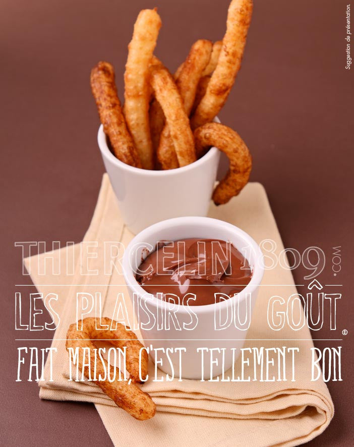 CHURROS et leur sauce chocolat épicée fait maison c'est tellement bon