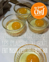 CAPPUCCINO DE POMME DE TERRE À LA TRUFFE NOIRE, œuf poché et vinaigrette porto/échalote