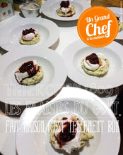 CAPPUCCINO DE POMME DE TERRE À LA TRUFFE NOIRE, œuf poché et vinaigrette porto/échalote