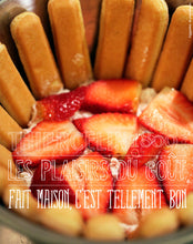 Charlotte aux fraises et sa crème vanille Bourbon fait maison c'est tellement bon