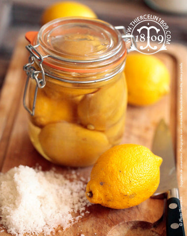 Citrons confits maison, à la fleur de sel et huile, naturel, fabrication artisanale