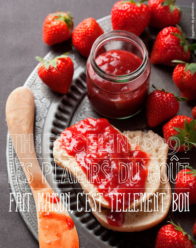 CONFITURE DE FRAISES, parfumée au poivre de Tasmanie fait maison
