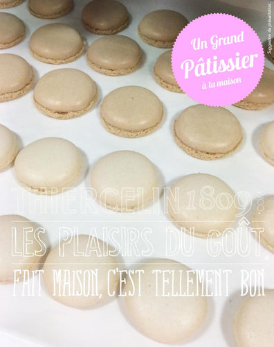 Coques à Macarons inratables, couleur naturelle ivoire