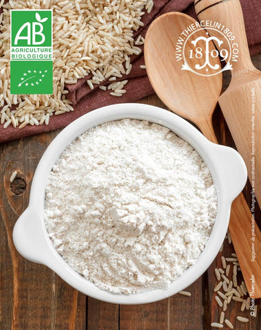 Farine de riz complet, issu de l'agriculture biologique - sans gluten - thiercelin