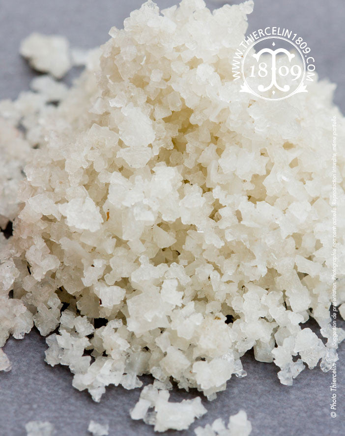 Gros sel, gros cristaux récolté à la main