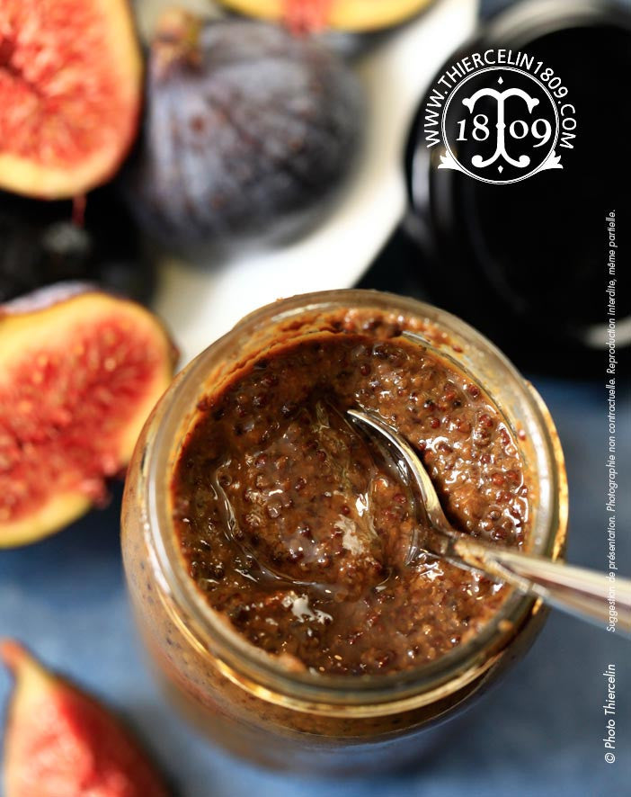 Moutarde à la figue, à l'ancienne avec graines