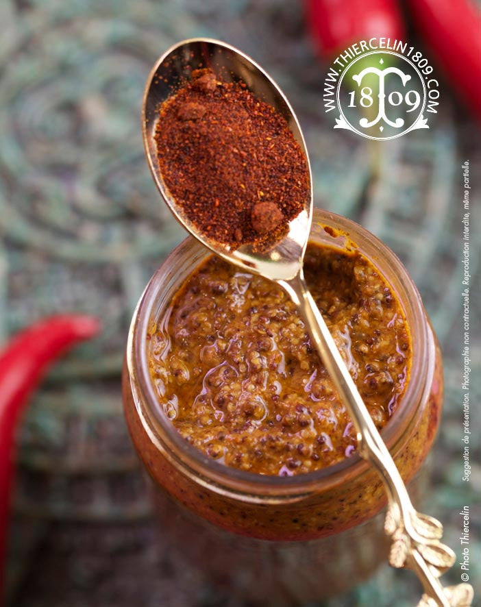 Moutarde à l'ancienne au piment fumé Chipotle - Thiercelin