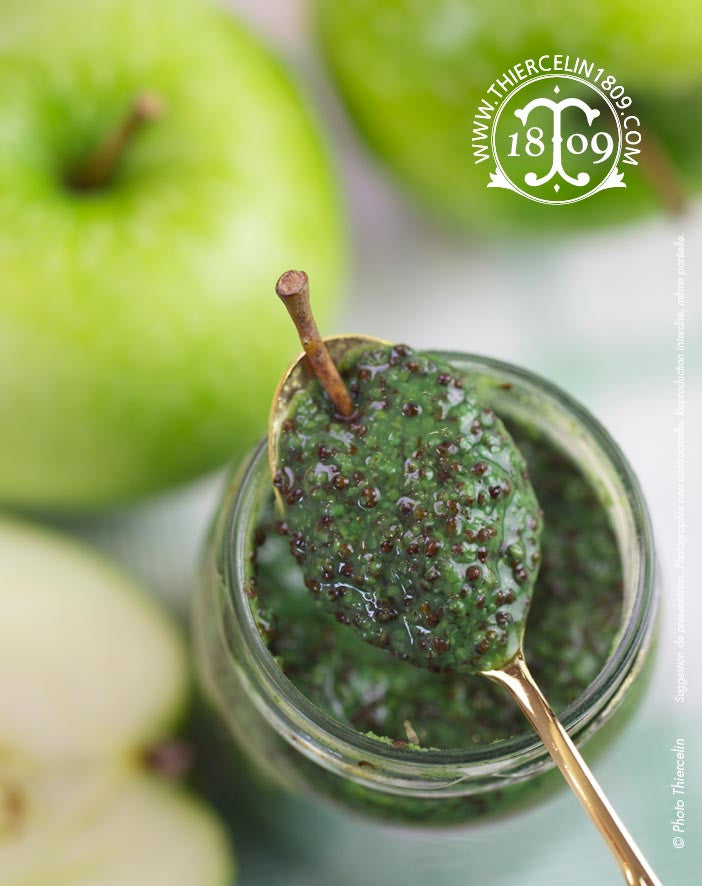 Moutarde à l'ancienne à la Pomme verte