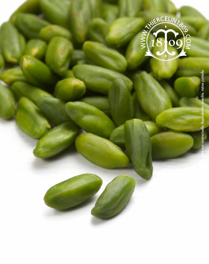 Pistaches extra vertes, décortiquées, natures et non salées