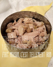 ajouter ensuite la chair émiettée des cailles…