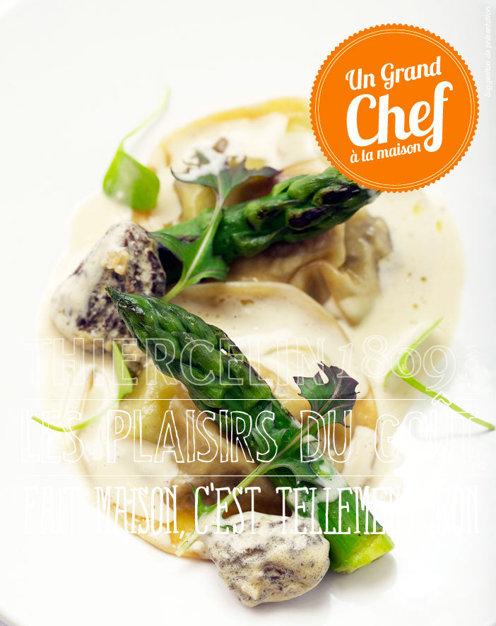 RAVIOLES DE FOIE GRAS et morilles fraîches fait maison c'est tellement bon