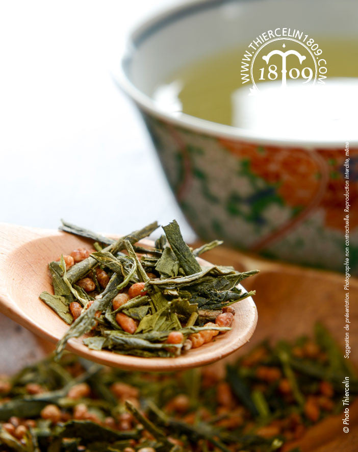 THE VERT GENMAICHA, aux grains de riz soufflés