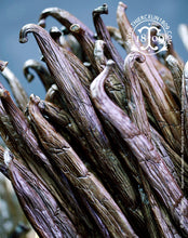 Vanille de Tahiti, gousses noires non fendues